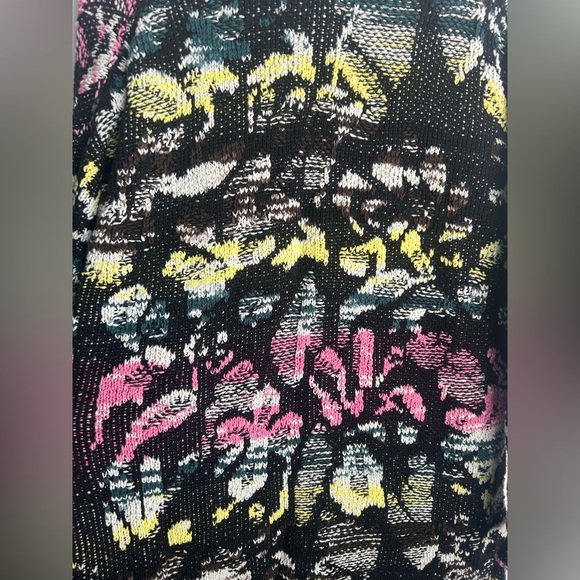 Free People XS Think Twice Cardigan Multi-Color Oversized Bohemian Hippie Boho - Picture 8 of 10